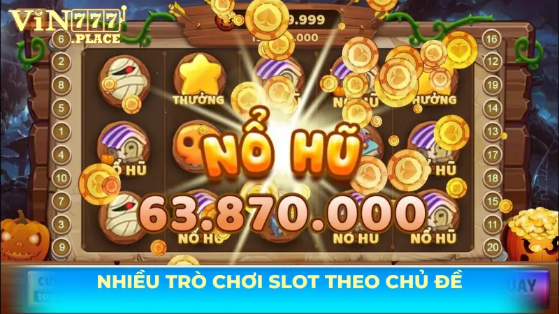Những trò chơi slot theo chủ đề hấp dẫn